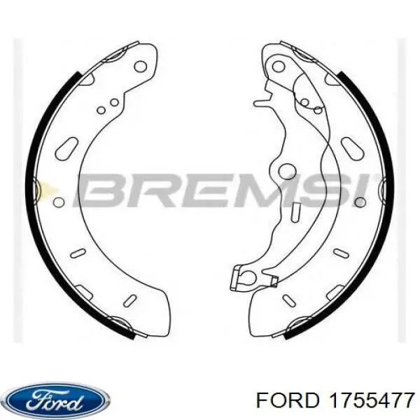 Тормоза рабочие задние ножные и тормозные барабаны Ford 1755477 цена, от 26.44 USD