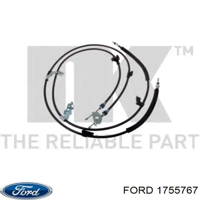 Задний трос ручника 1755767 Ford