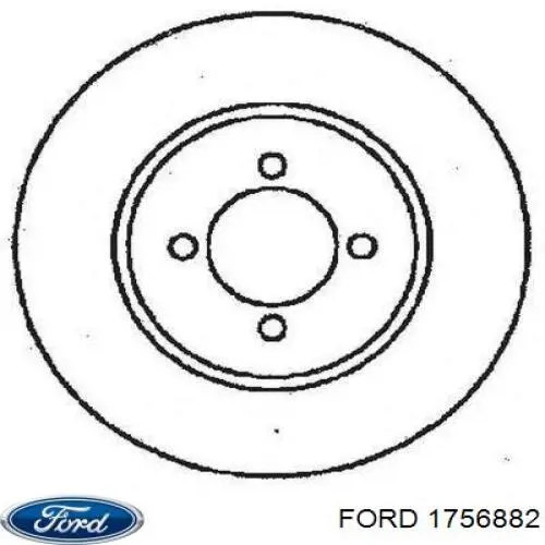 Тормозные диски 1756882 Ford