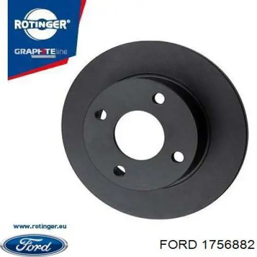 Купить 1756882 Ford Диск тормозной задний