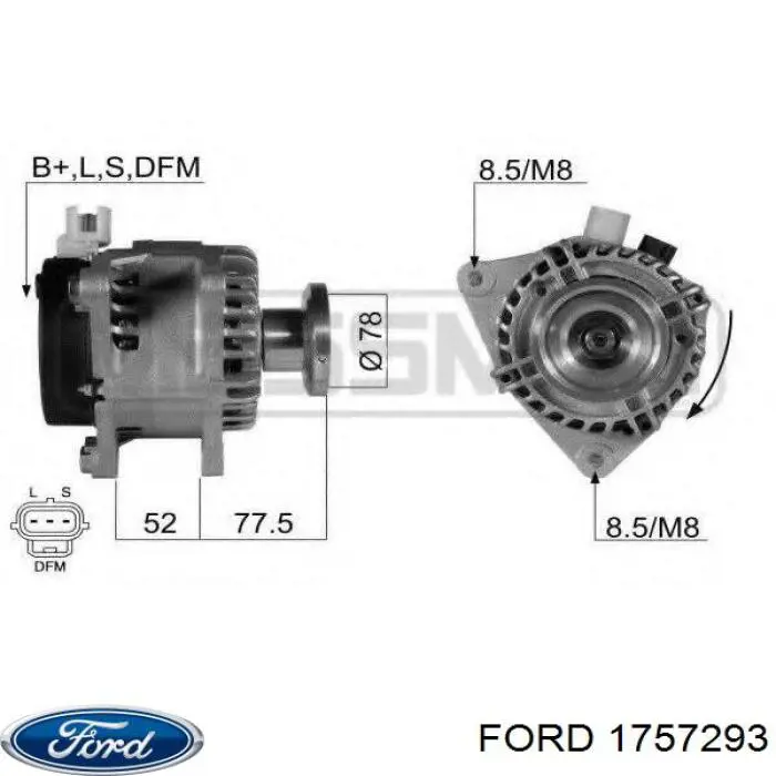 1757293 Ford генератор