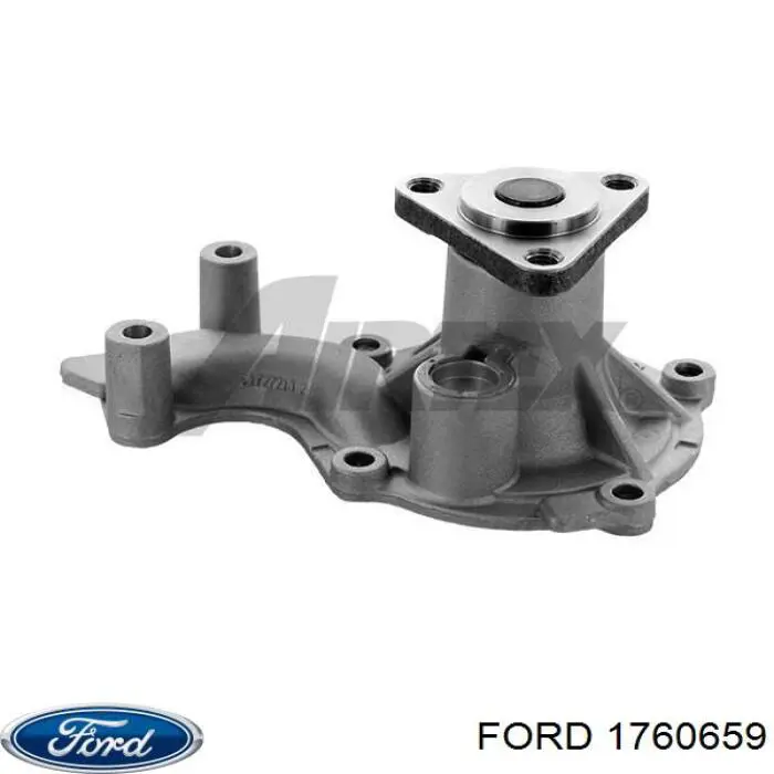 1760659 Ford помпа водяная (насос охлаждения, в сборе с корпусом)