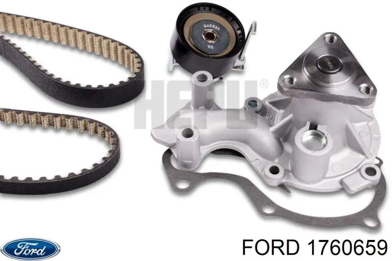 Помпа водяная, (насос) охлаждения, в сборе с корпусом Ford 1760659 цена, от 48.72 USD