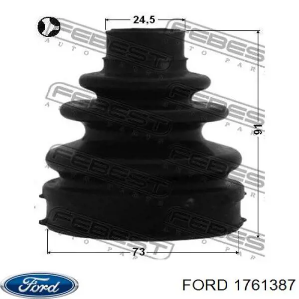 Купить 0443702430 Toyota Пыльник гранаты наружный, передний