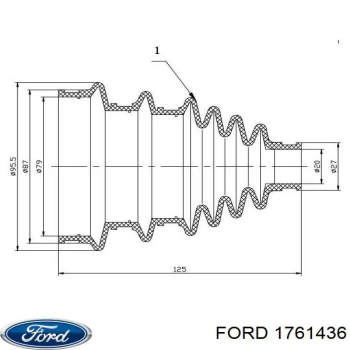 Пыльники ШРУСов передней полуоси, комплект DAC FD0041 цена, от 19.17 USD