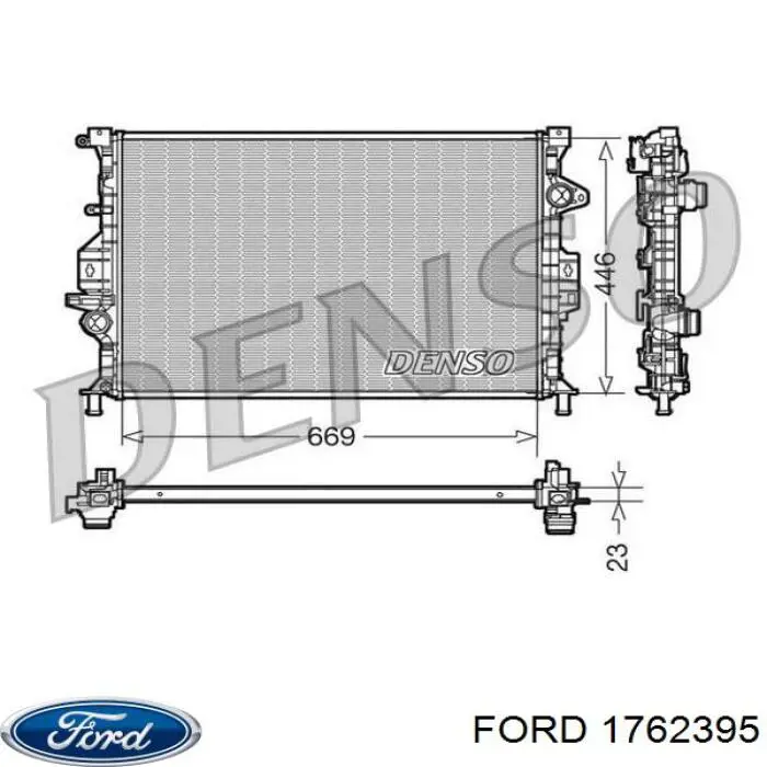 Радиатор охлаждения двигателя Ford 1762395 цена, от 73.72 USD