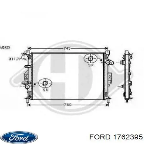 1762395 Ford радиатор