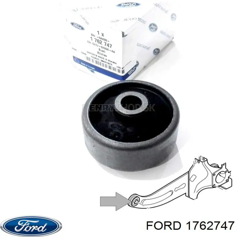 Купить 1762747 Ford Сайлентблок заднего продольного рычага задний