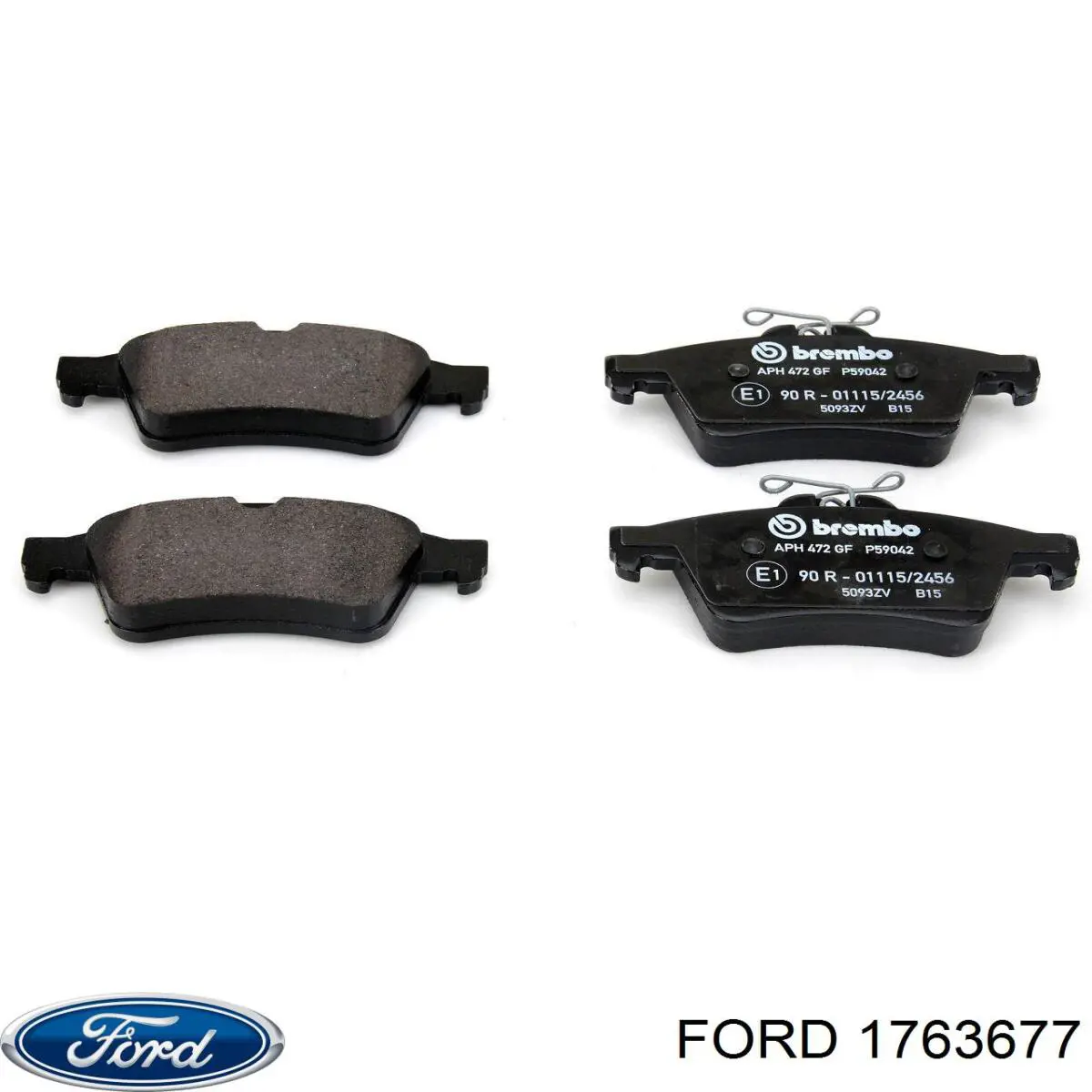 1763677 Ford Колодки тормозные дисковые комплект