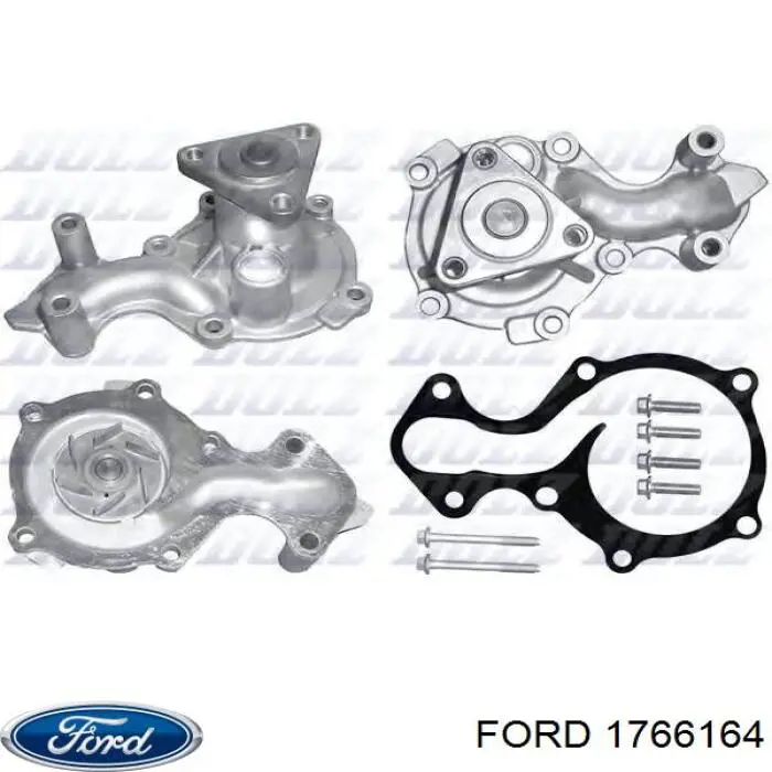 Помпа водяная (насос) охлаждения, в сборе с корпусом 1766164 Ford