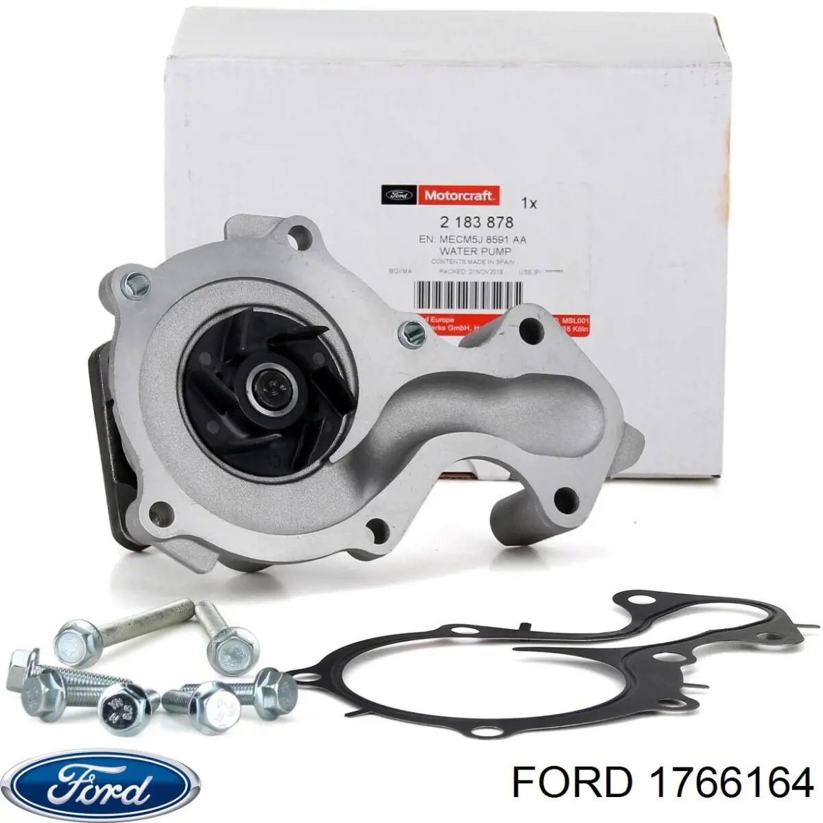 Помпа водяная, (насос) охлаждения, в сборе с корпусом Ford 1766164 цена, от 185.79 USD