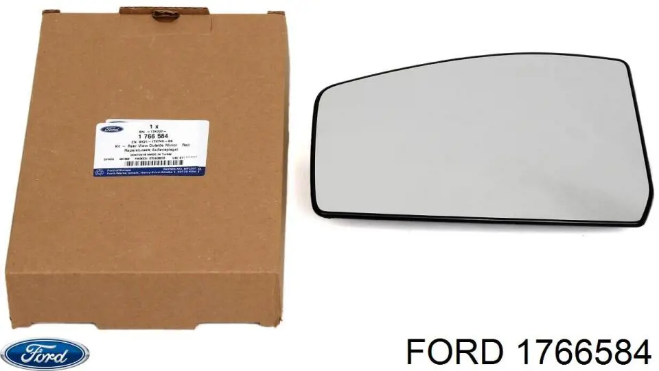 Зеркальный элемент зеркала заднего вида правого Ford 1766584