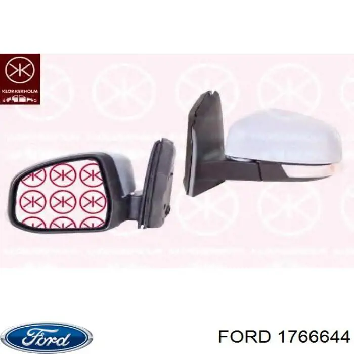 1766644 Ford espelho de retrovisão esquerdo