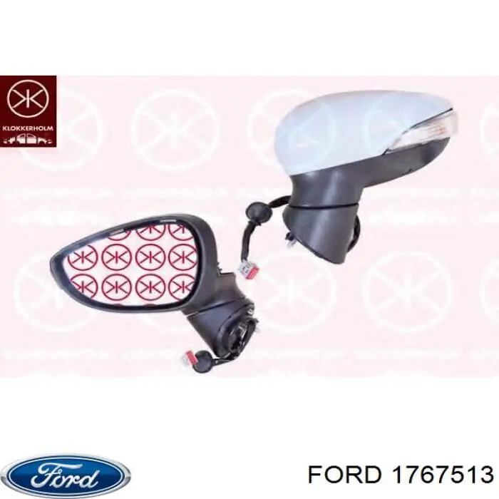 1767513 Ford espelho de retrovisão direito