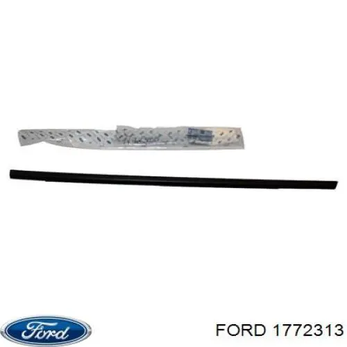 Уплотнитель стекла двери задней правой внешний (планка) на Ford Focus III 