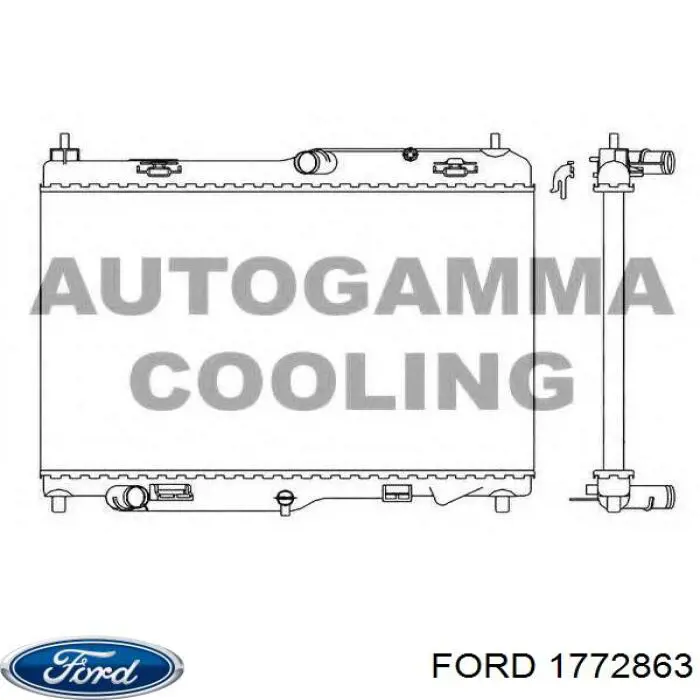Радиатор 1772863 Ford