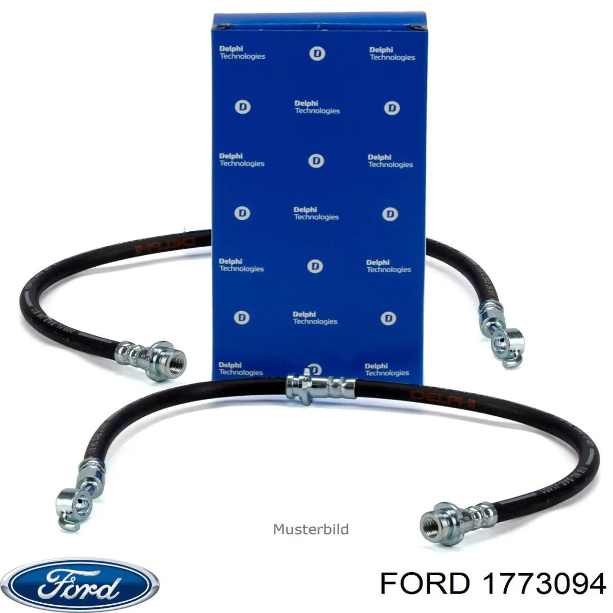 Купить 1718847 Ford Шланг тормозной передний левый