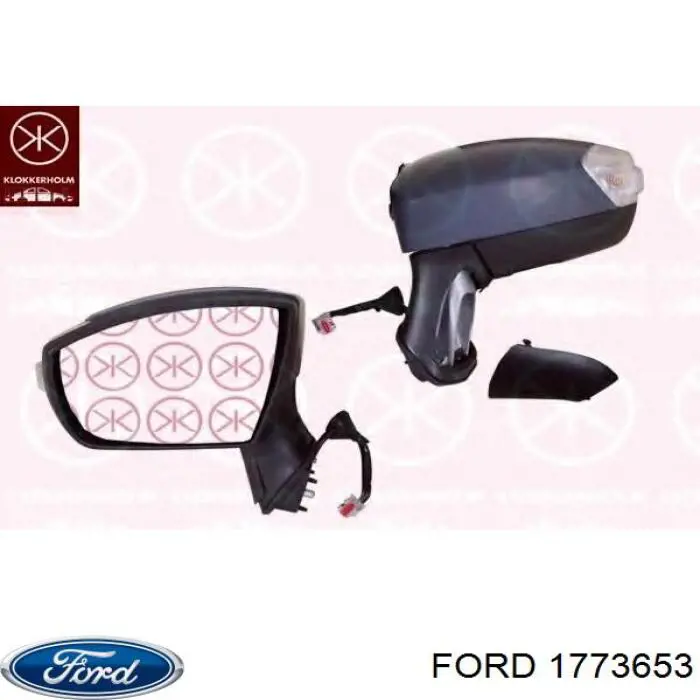 Левое боковое зеркало 1773653 Ford