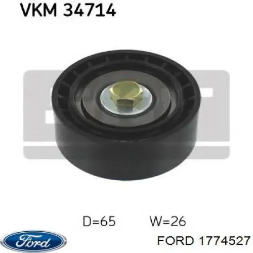 Паразитный ролик приводного ремня Ford 1774527 цена, от 16.29 USD