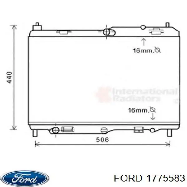 Радиатор охлаждения двигателя Ford 1775583 цена, от 63.35 USD