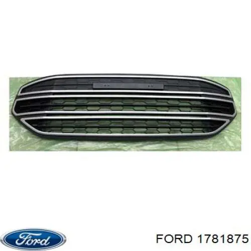 1781875 Ford Центральная решетка переднего бампера
