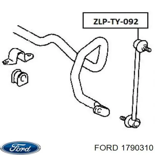 Купить 1790310 Ford Амортизационная стойка