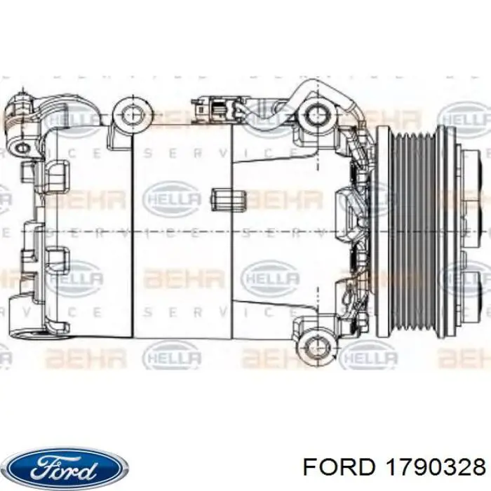 Компрессор системы кондиционирования Ford 1790328 цена, от 152.03 USD