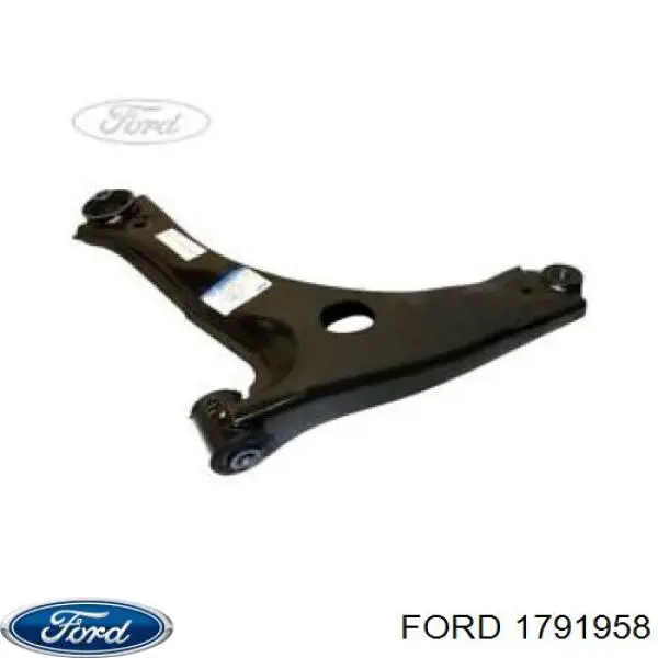 1791958 Ford braço oscilante inferior esquerdo de suspensão dianteira