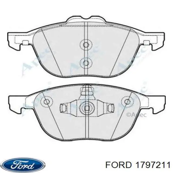 Купить 1797211 Ford Колодки тормозные