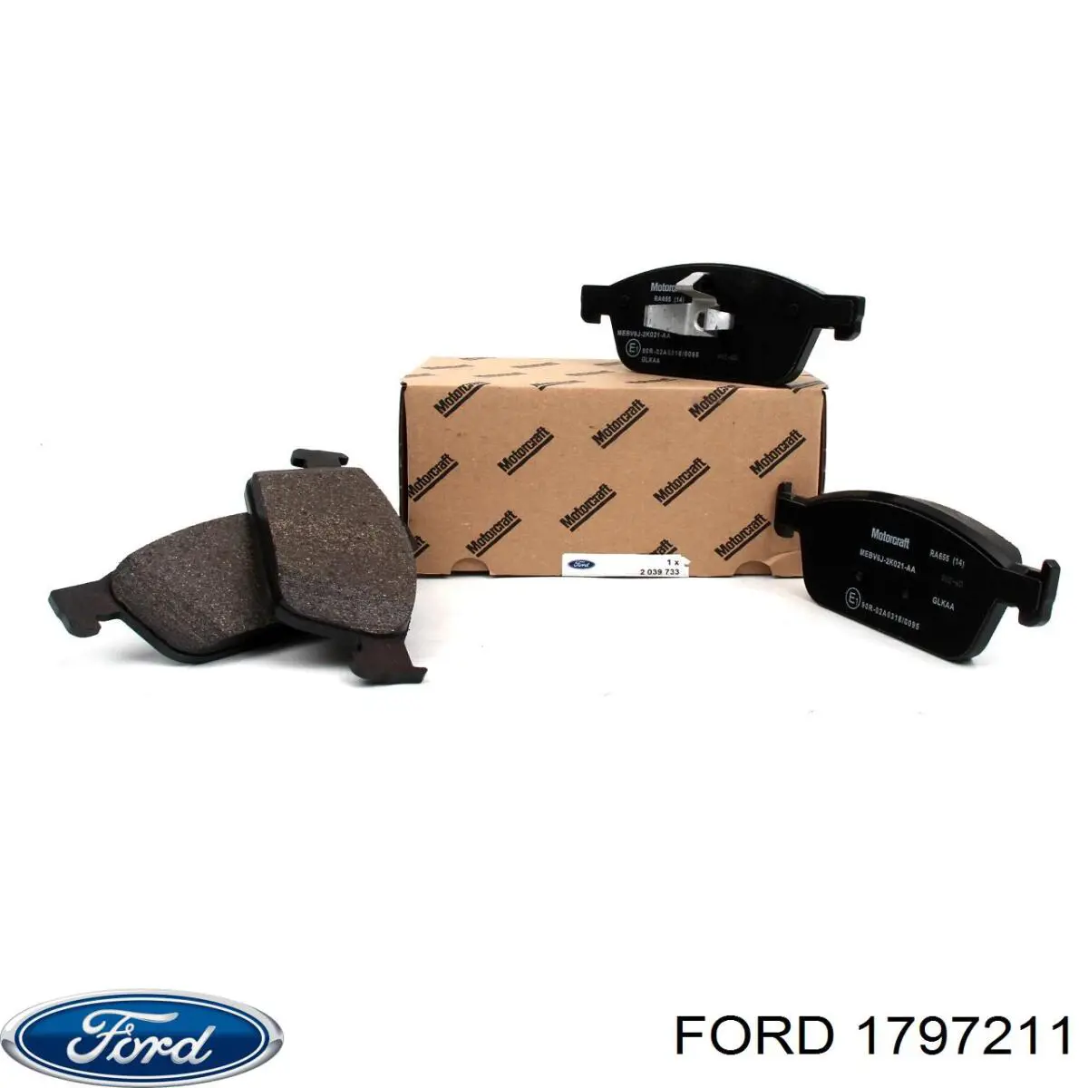 Передние тормозные колодки 1797211 Ford