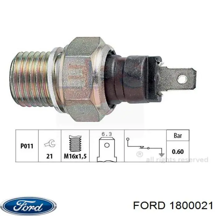 1800021 Ford tanque de combustível