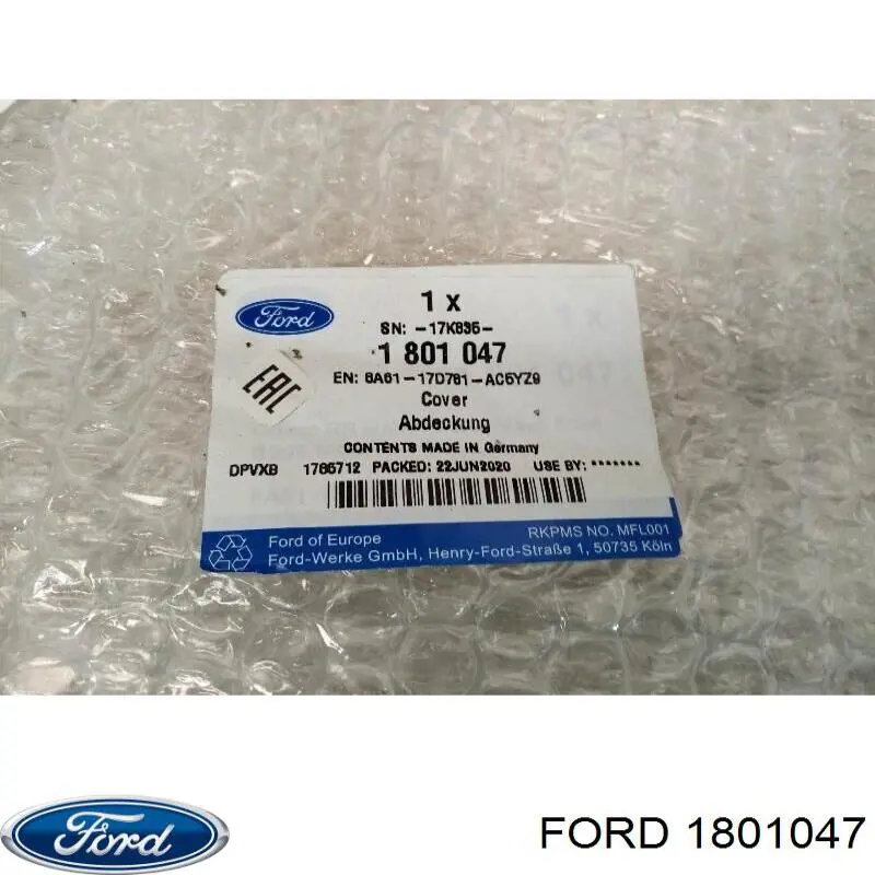 Накладка бампера заднего центральная Ford 1801047 цена, от 53.14 USD