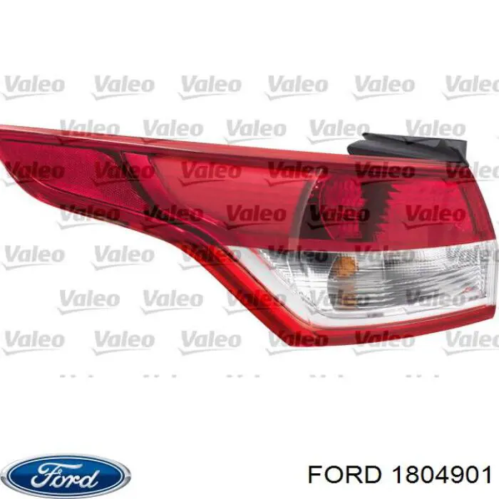 1804901 Ford lanterna traseira esquerda externa