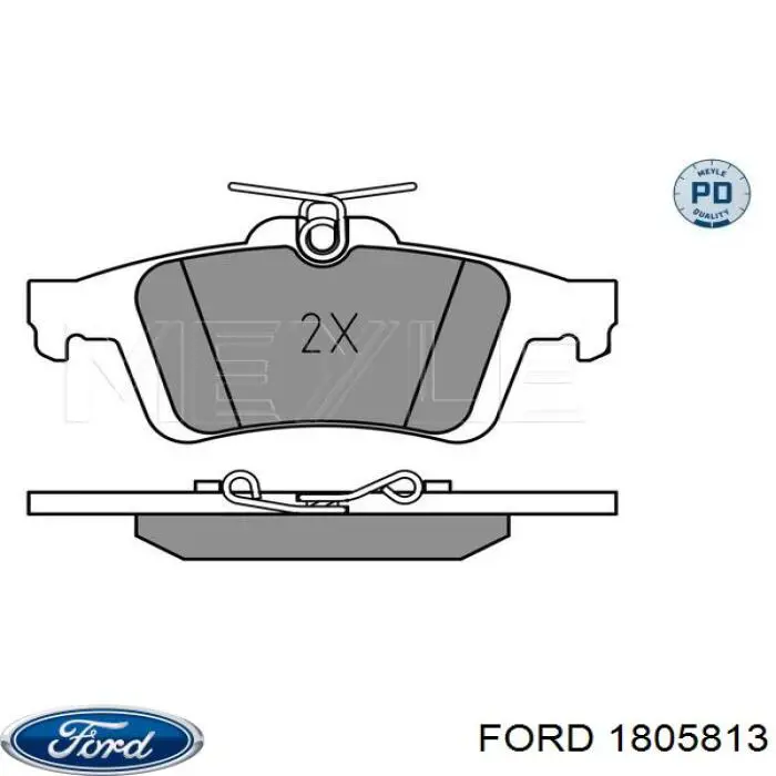 Задние дисковые колодки Ford 1805813