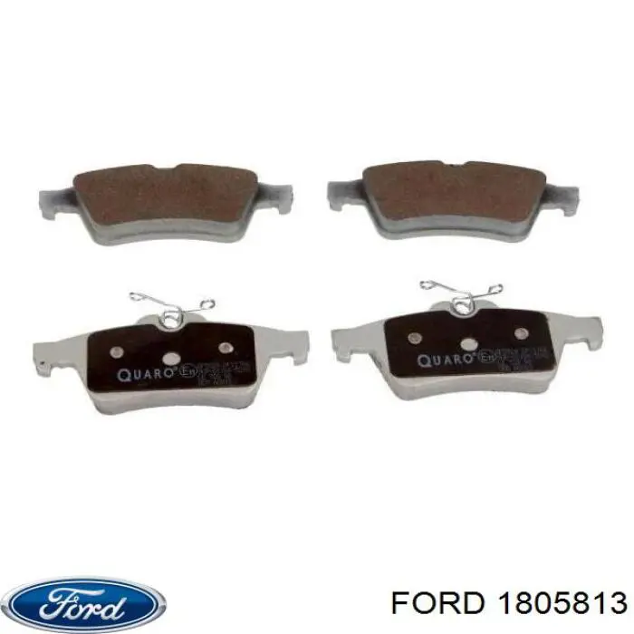 Купить 1805813 Ford Колодки тормозные задние, дисковые