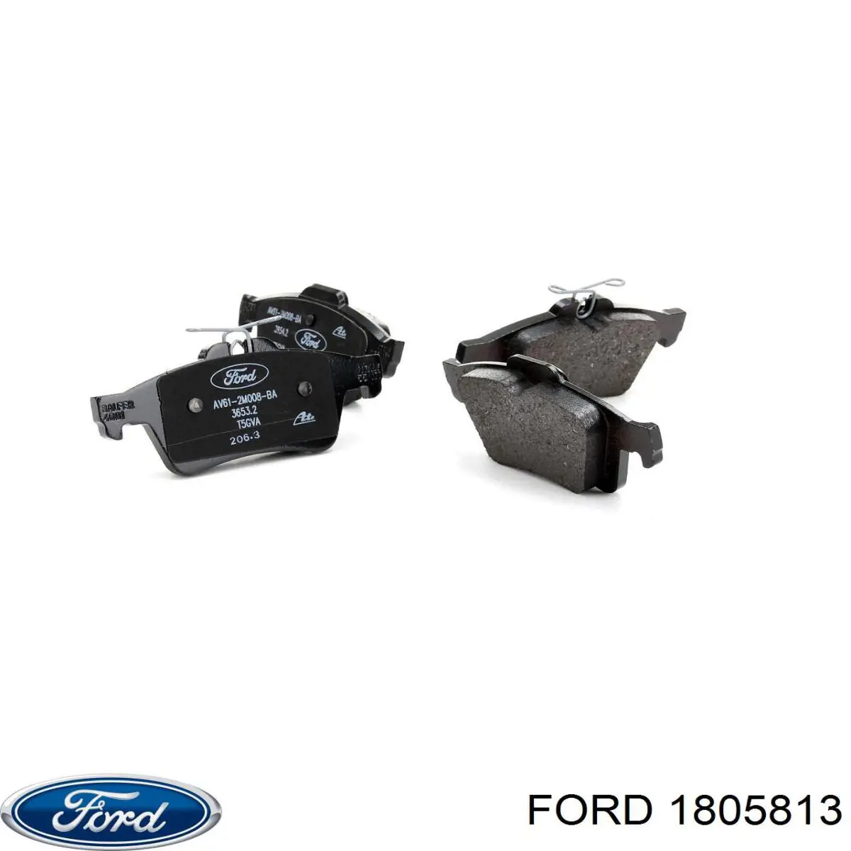 1805813 Ford колодки тормозные задние дисковые