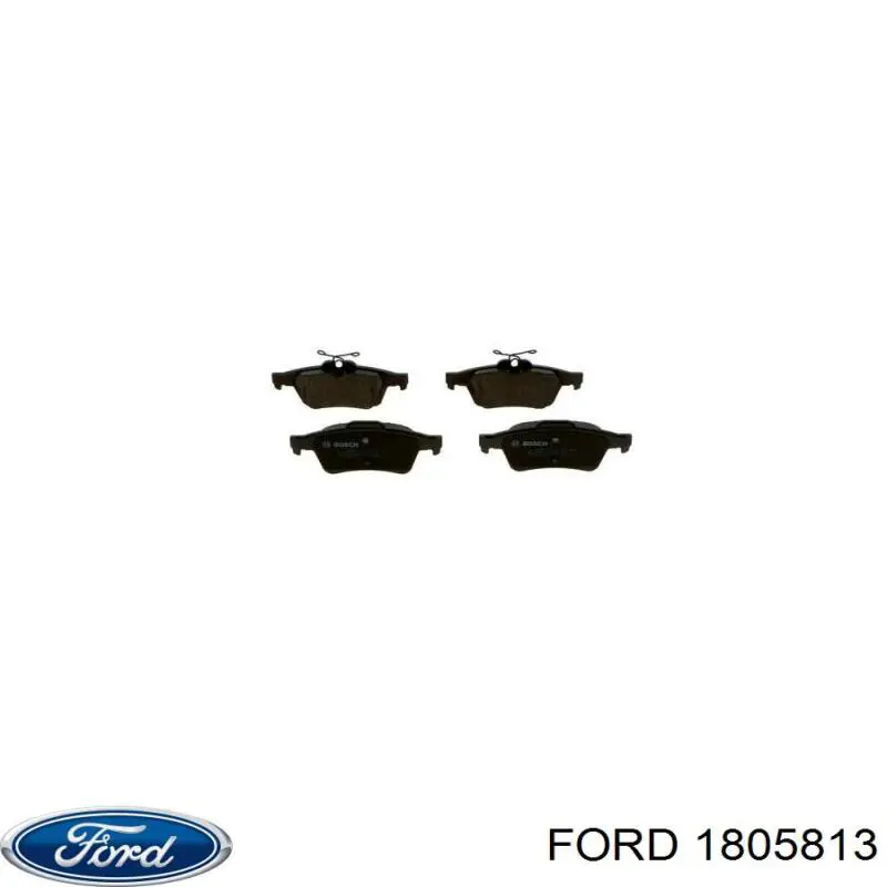 1805813 Ford Колодки тормозные дисковые комплект
