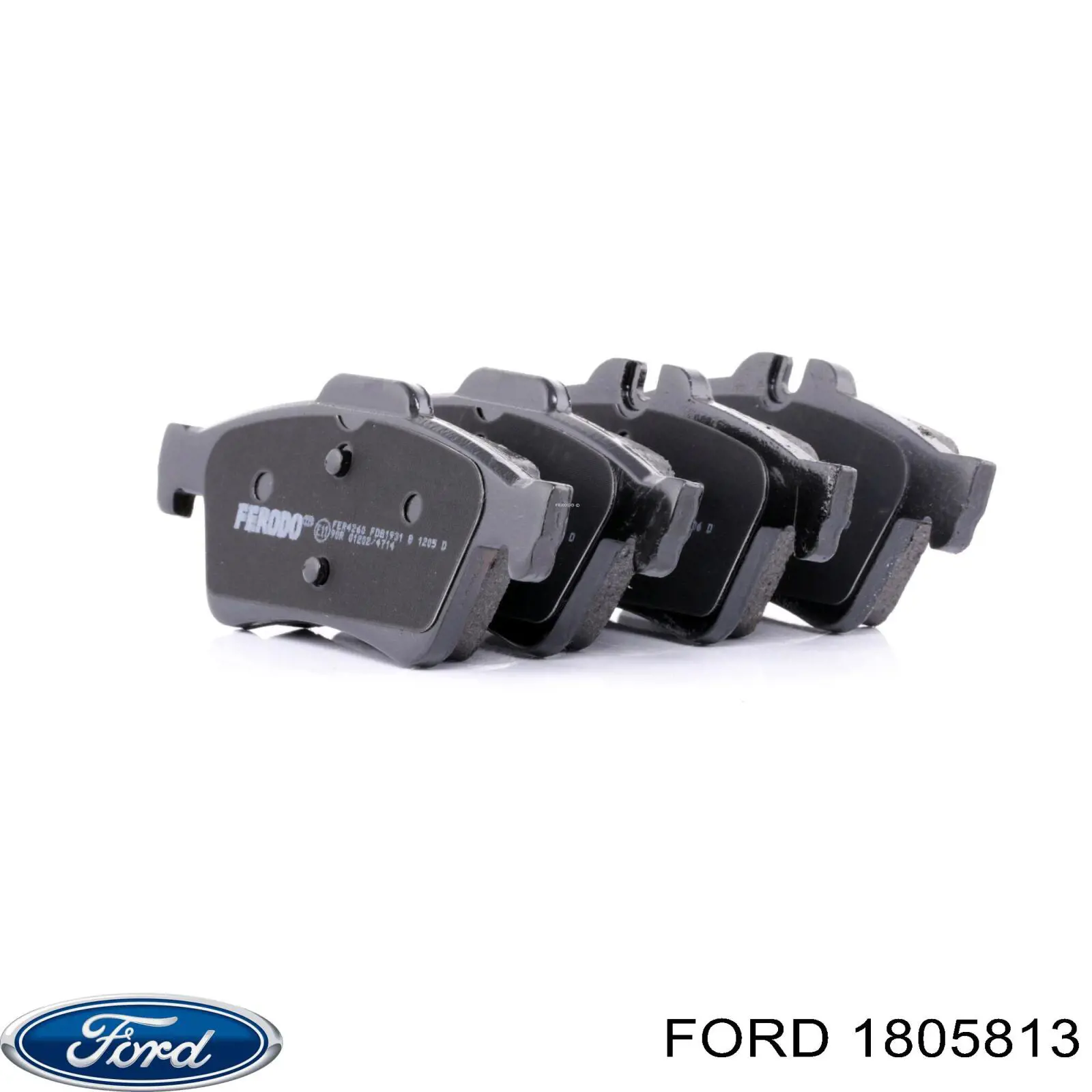 Задние тормозные колодки 1805813 Ford