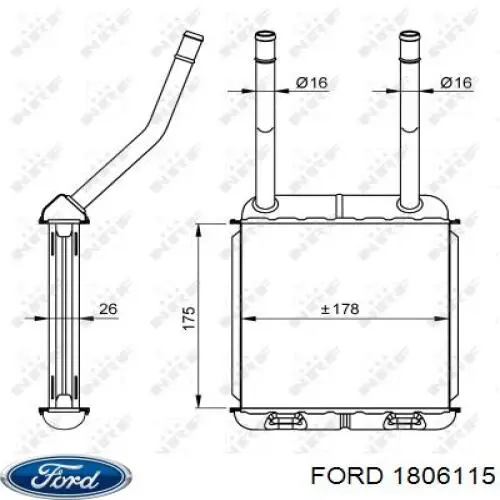 Передняя левая дверь Ford PC1BBA20125SA цена, от 69.68 USD