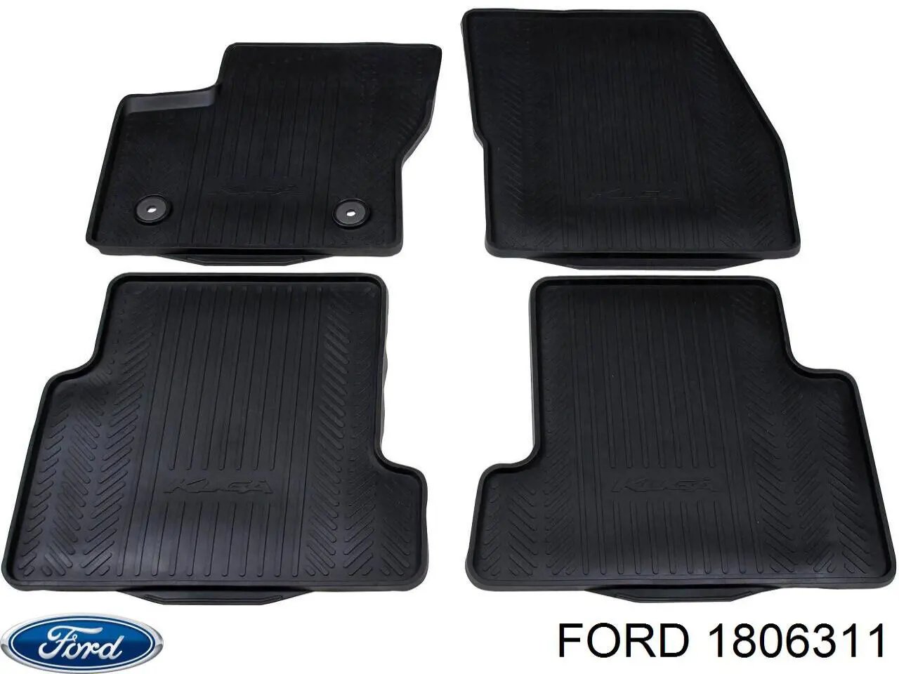 1806311 Ford tapetes dianteiros + traseiros, kit