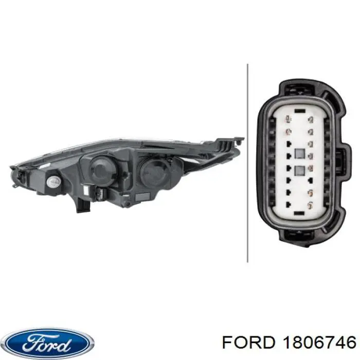 C1BB13W029CH Ford Фара передняя правая