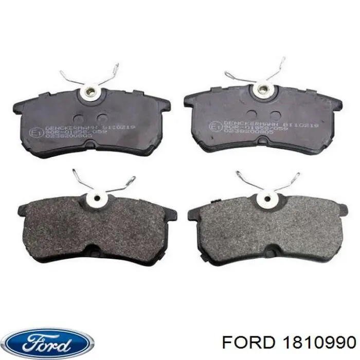 Купить 1810990 Ford Колодки тормозные задние, дисковые