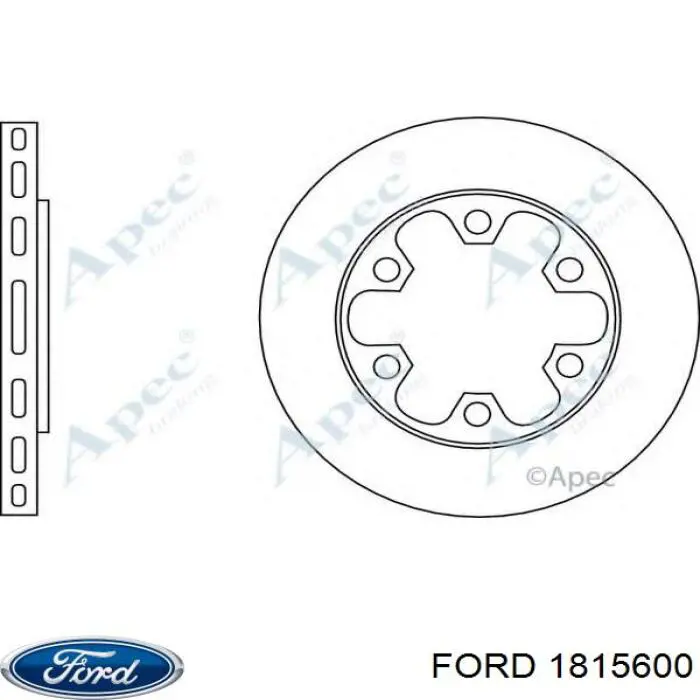 Купить 1815600 Ford Диск тормозной задний