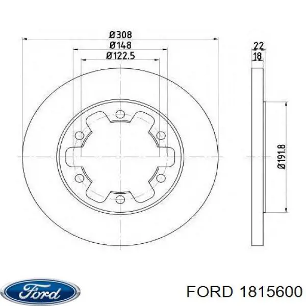 Тормозные диски 1815600 Ford