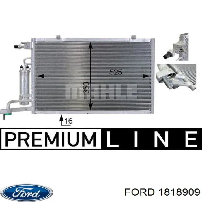Купить 1818909 Ford Радиатор системы охлаждения кондиционера