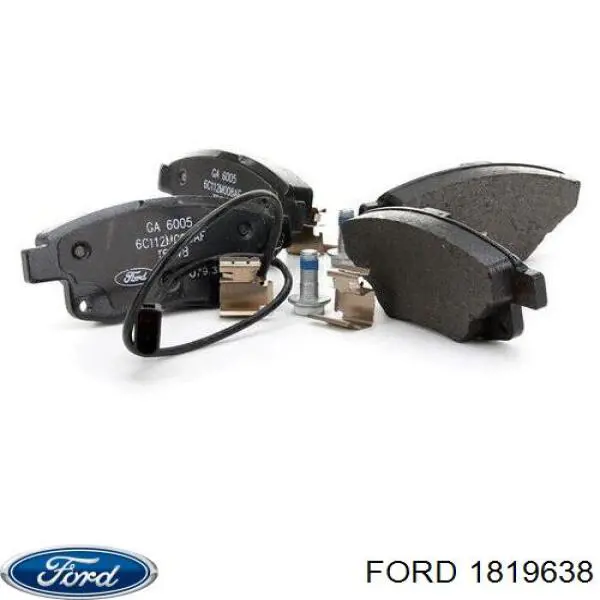 1819638 Ford задние тормозные колодки