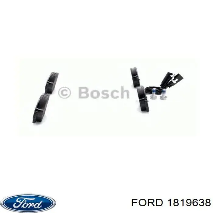 Задние тормозные колодки 1819638 Ford