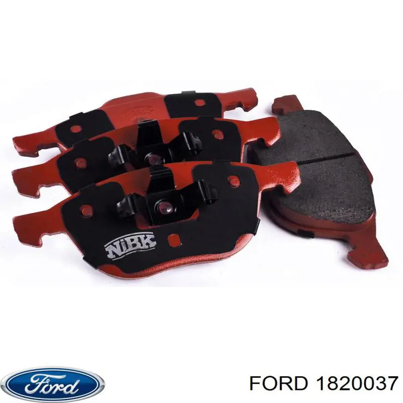 Передние тормозные колодки 1820037 Ford