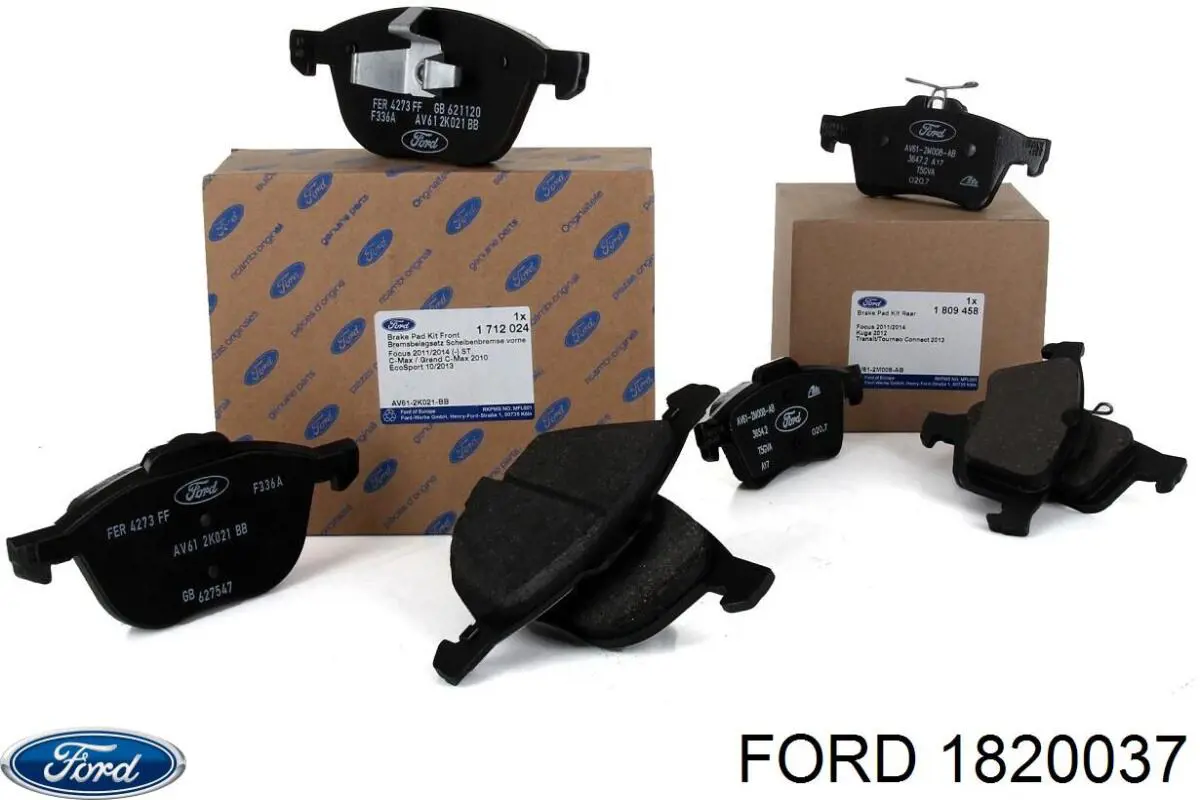 Купить 1820037 Ford Колодки тормозные