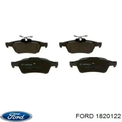Купить 1820122 Ford Колодки тормозные задние, дисковые